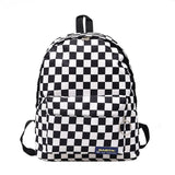 2019 Unisex Plaid Nylon Female Travel Daypack Laptop Backpack Book Schoolbags Feminina School Casual Rucksack Women Bag Rugzak