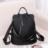 Women Anti-theft Backpack Waterproof Fabric Large Female Shoulder Bag Large Capacity Simple Style Casual Mochila Travel Bendy