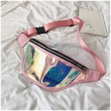 2019 Fashion Belt Bum Bag Waterproof Transparent Clear Punk Holographic Fanny Pack Laser Waist Pack for Women