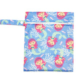 Waterproof Reusable Wet Bag Printed Pocket Nappy Bags PUL Travel Wet Dry Bags Mini Size 25x20cm Diaper Bag