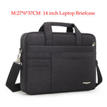 Brand Waterproof Men Women 14 15.6 inch Laptop Briefcase Business Handbag for Men Large Capacity Messenger Shoulder Bag