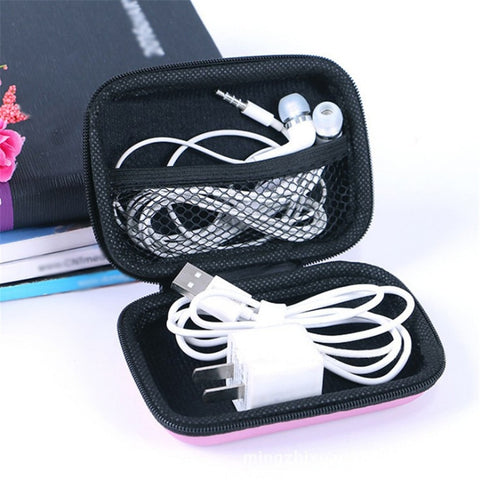1PC Portable Large Capacity Coin Purses Pouch Small Wallets Travel Cable Earphone Phone Charger Storage Case Box Change Purses