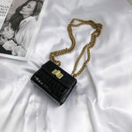 Stone pattern Mini Crossbody bags For Women 2019 Quality PU Leather Ladies Chain Designer Handbags Lock Shoulder Messenger Bag